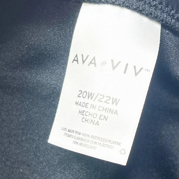 Ava & Viv - Target Black High Waisted Swimsuit Bottom Women's Plus Size 20/22 - Picture 3 of 5